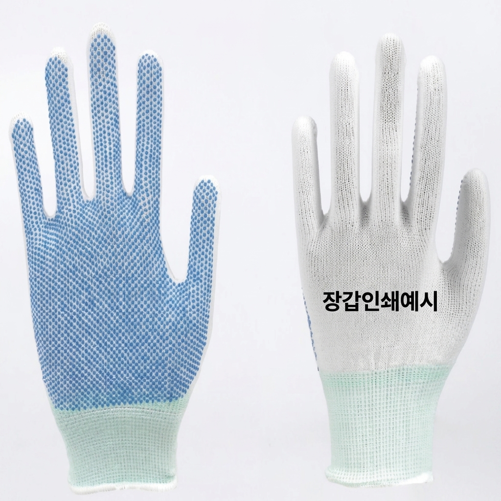 작업장갑제작 나일론 손등·손바닥 양면 미끄럼방지 도트 기업 단체납품
